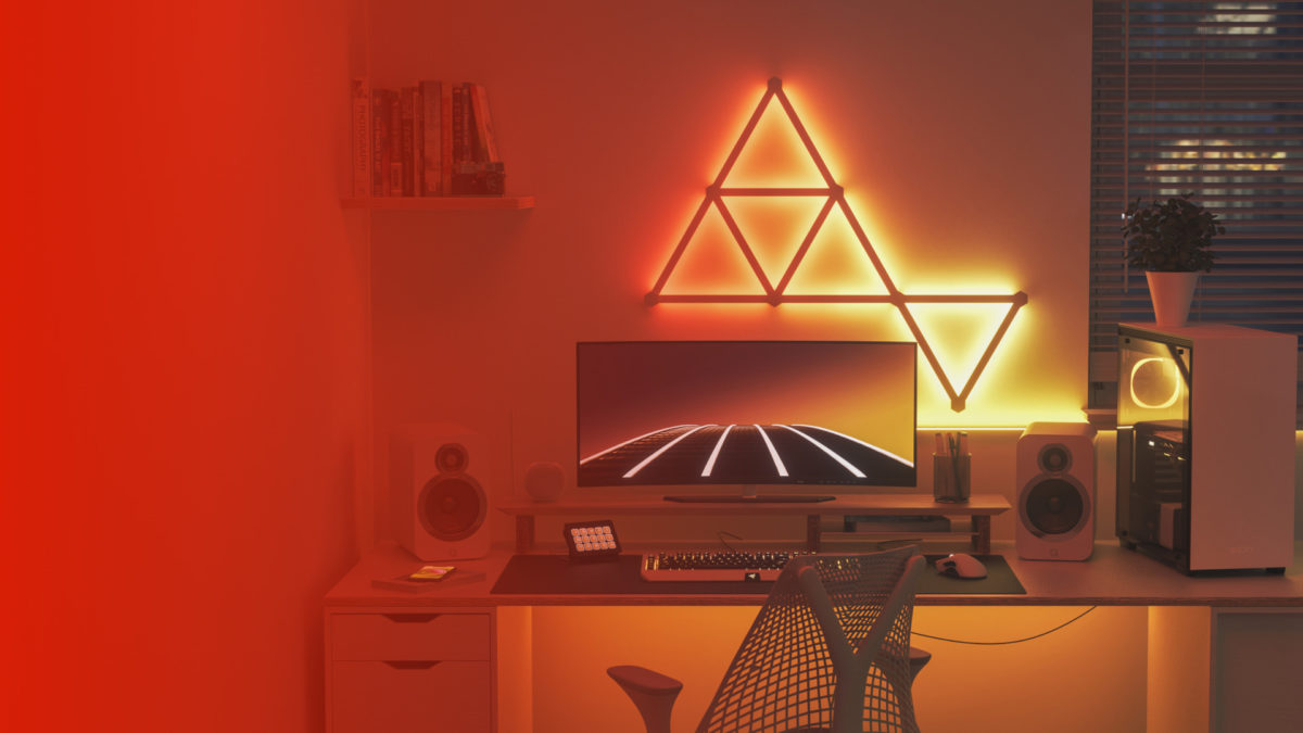 Nanoleaf Lines in a home office