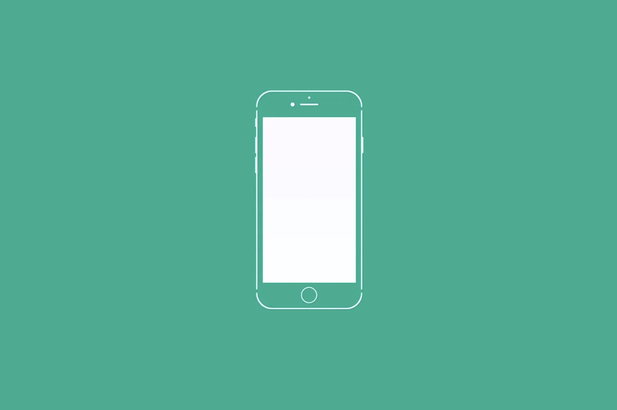 iPhone security: image of iPhone with green background