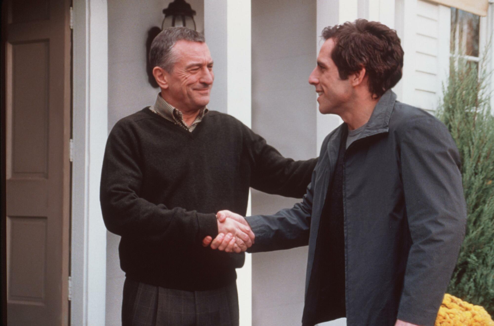 Robert DeNiro and Ben Stiller in "Meet The Parents." 