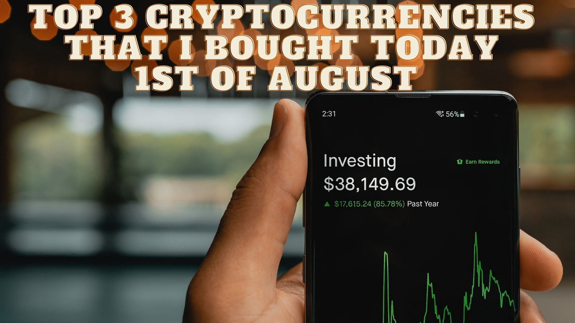 Top 3 Cryptocurrencies that I bought today 1st of August