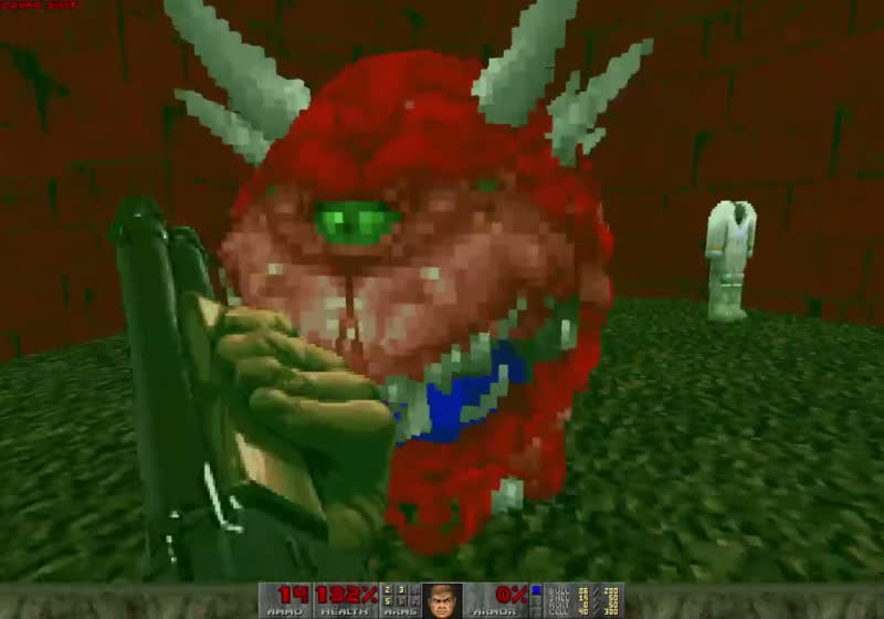 This Doom mod converts old sprites to 3D voxels