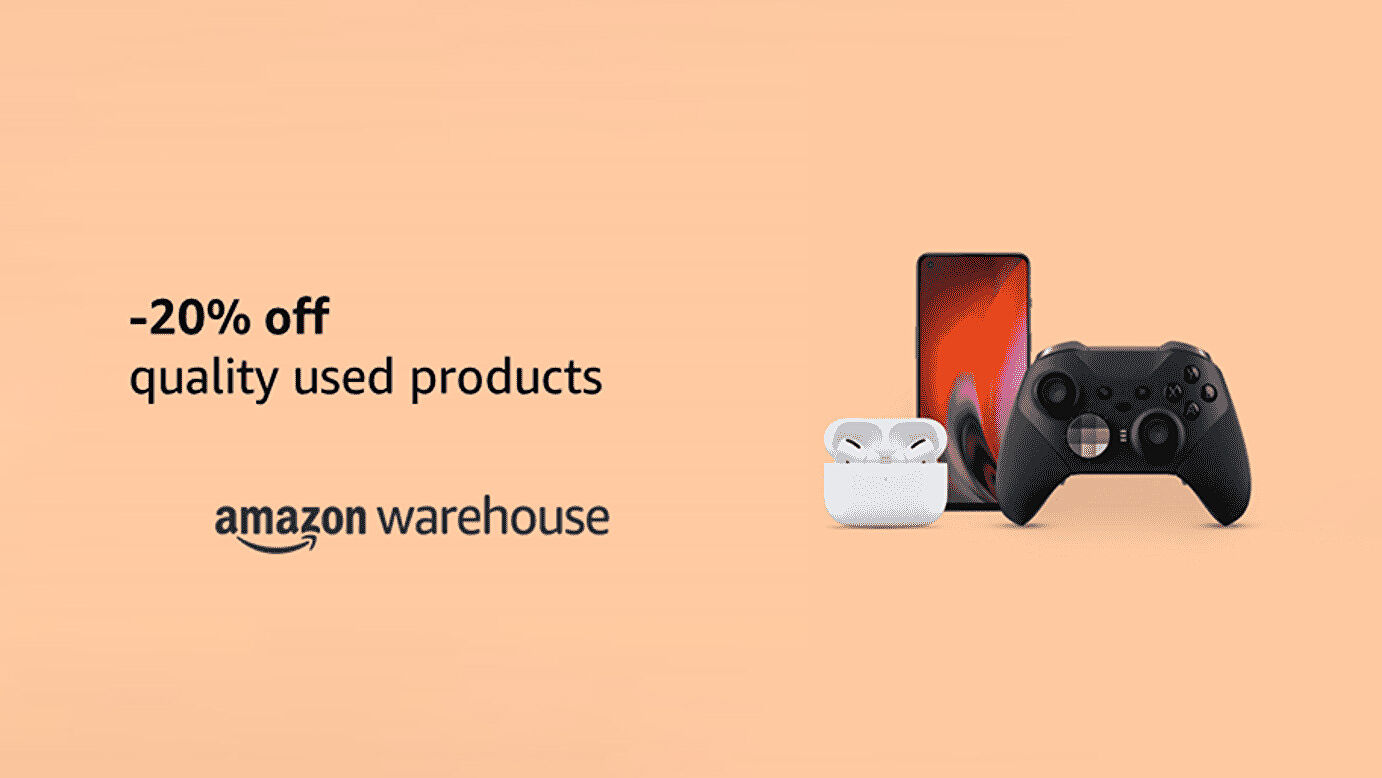 Get 20% extra off Amazon Warehouse items in the UK