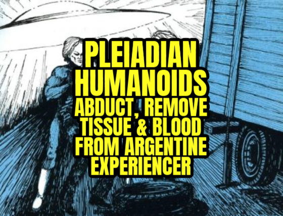 Pleiadian Humanoids Abduct, Remove Tissue & Blood, From Argentine Experiencer