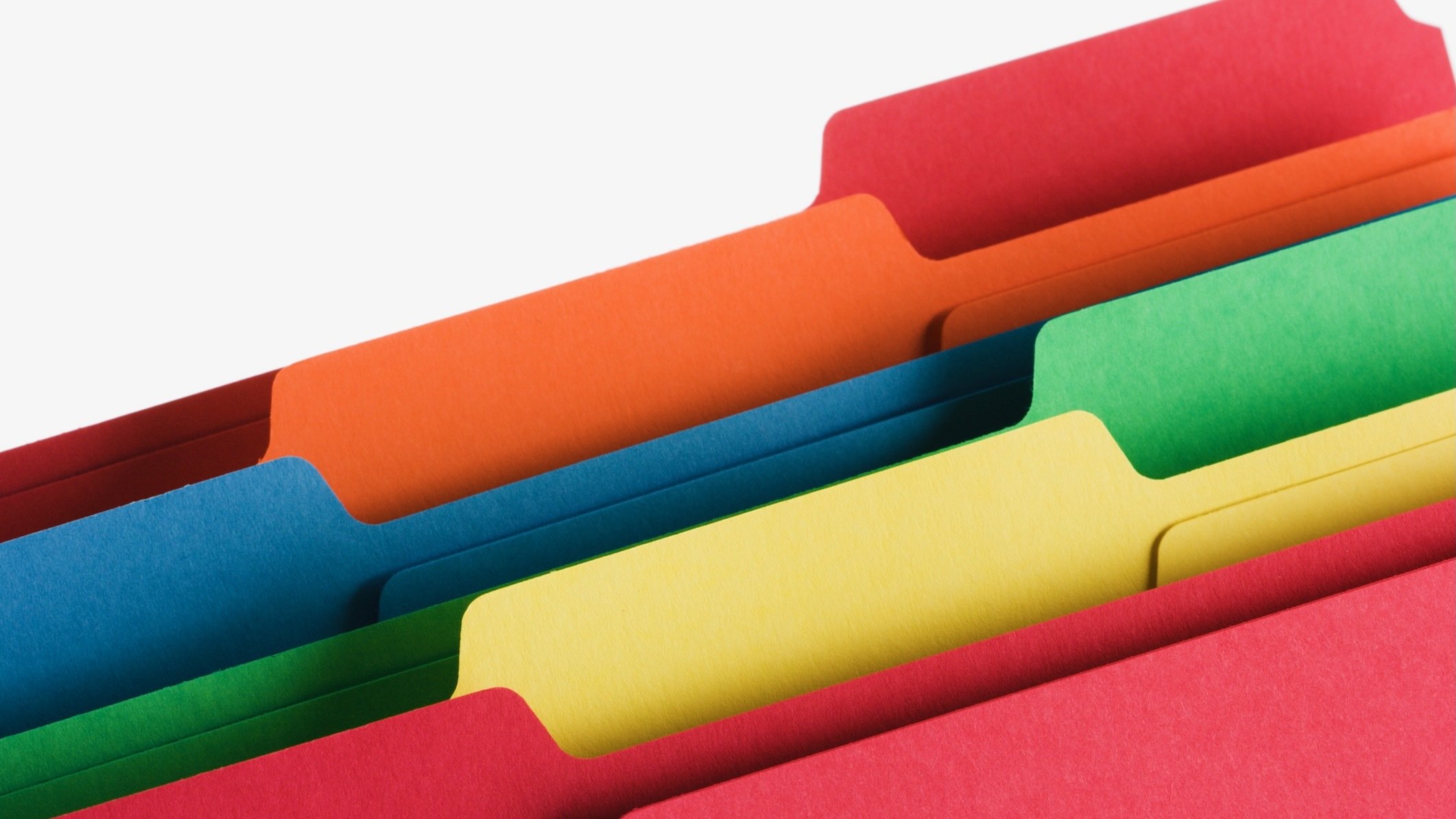 multicolor folders