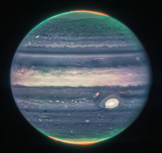 new, infrared view of Jupiter