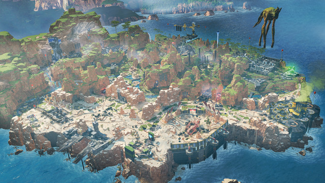 The Kings Canyon reforged map in Apex Legends' new "Hunted" season