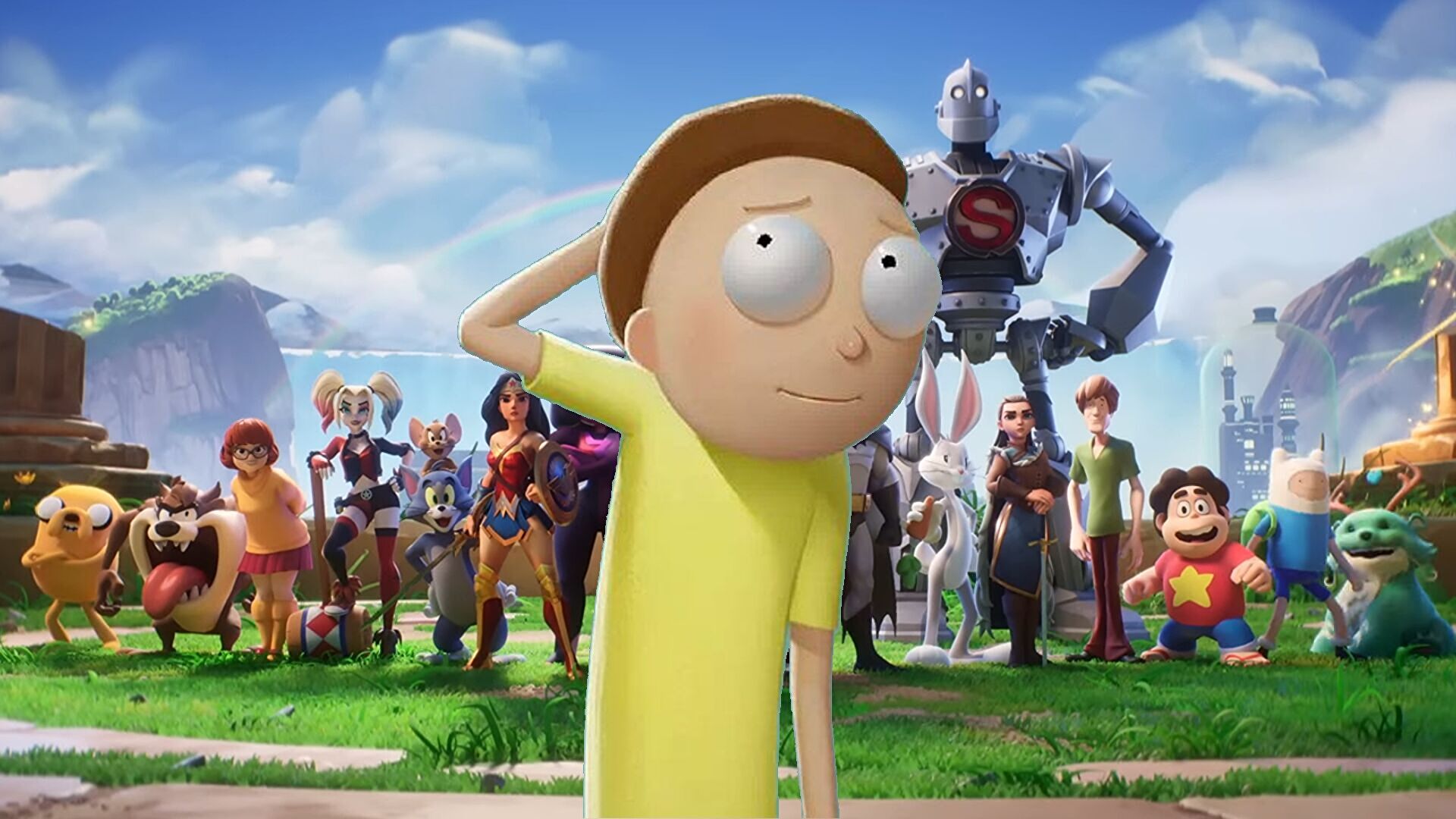 A Rick-less Morty teleports into MultiVersus today