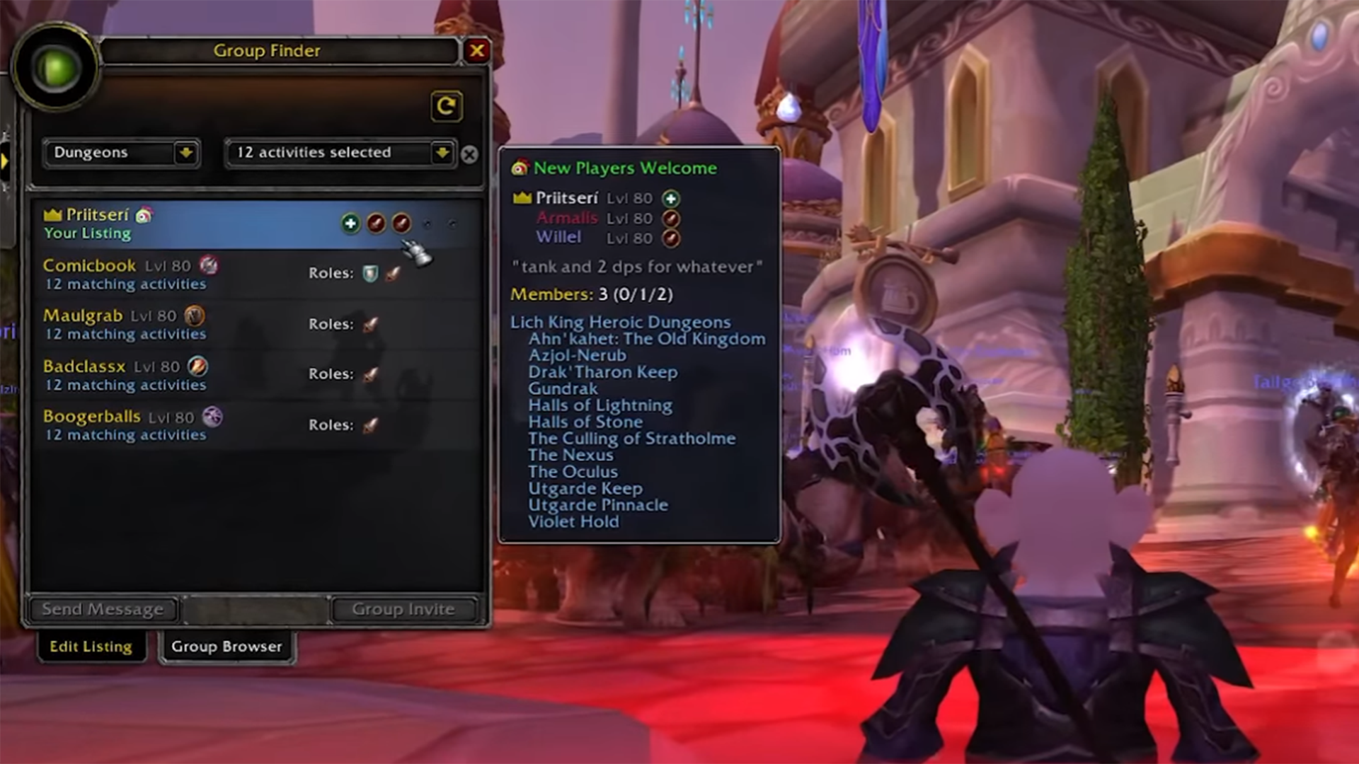 Wrath of the Lich King Classic’s new group finder tool is a mess
