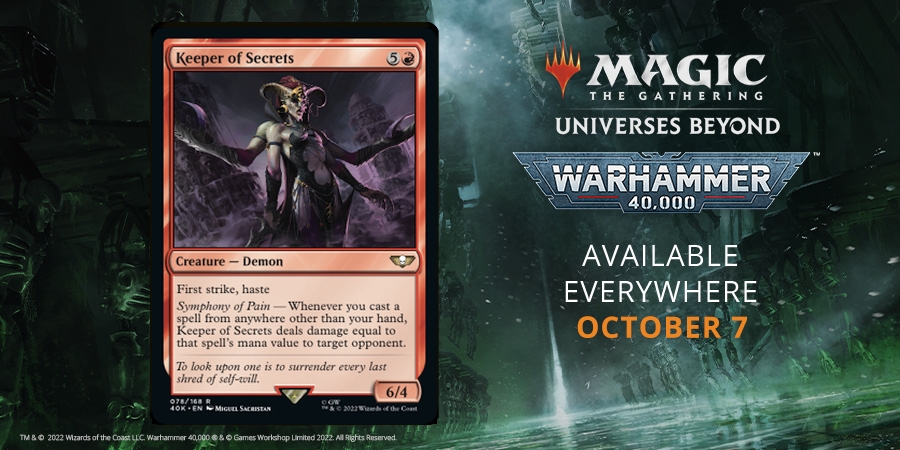 Exclusive Magic: The Gathering Warhammer 40,000 card reveal: Keeper of Secrets