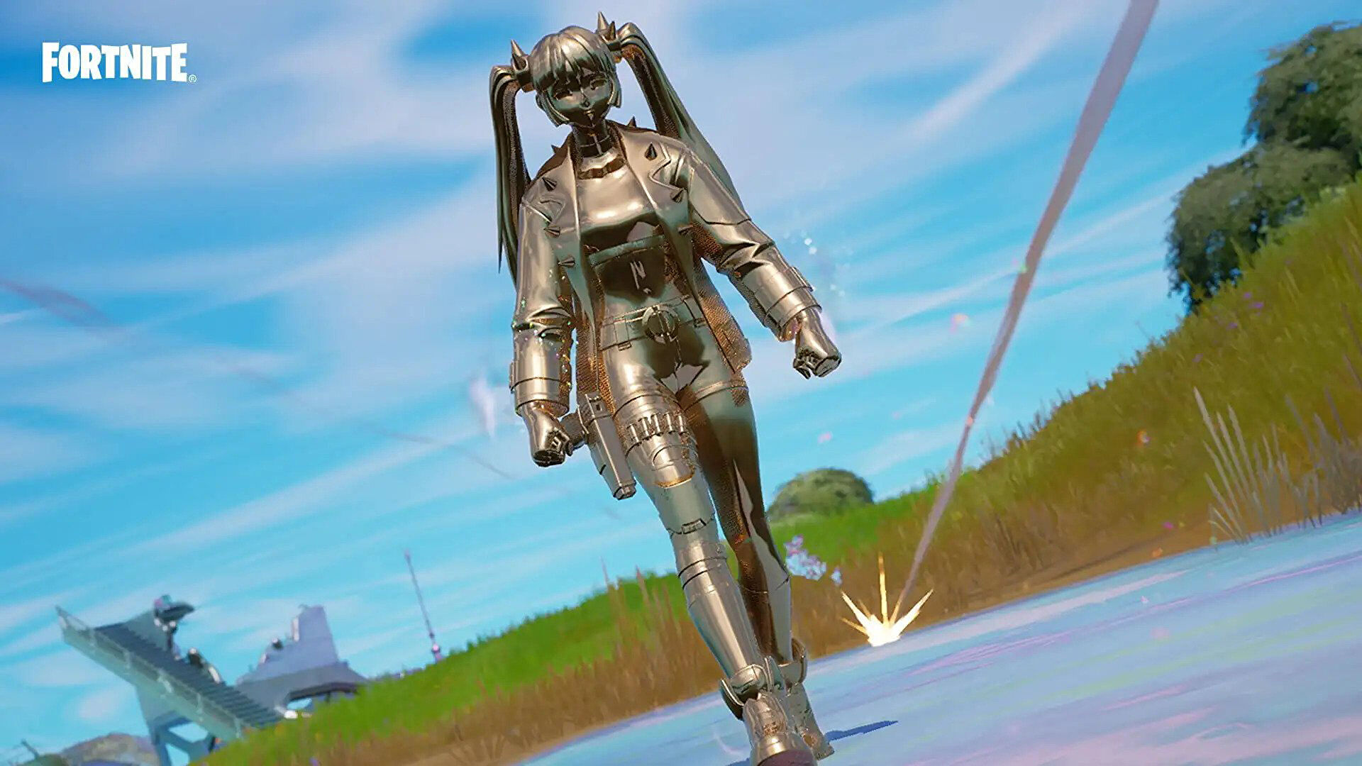 Fortnite’s latest season embraces the chrome, adds in Brie Larson and Spider-Gwen