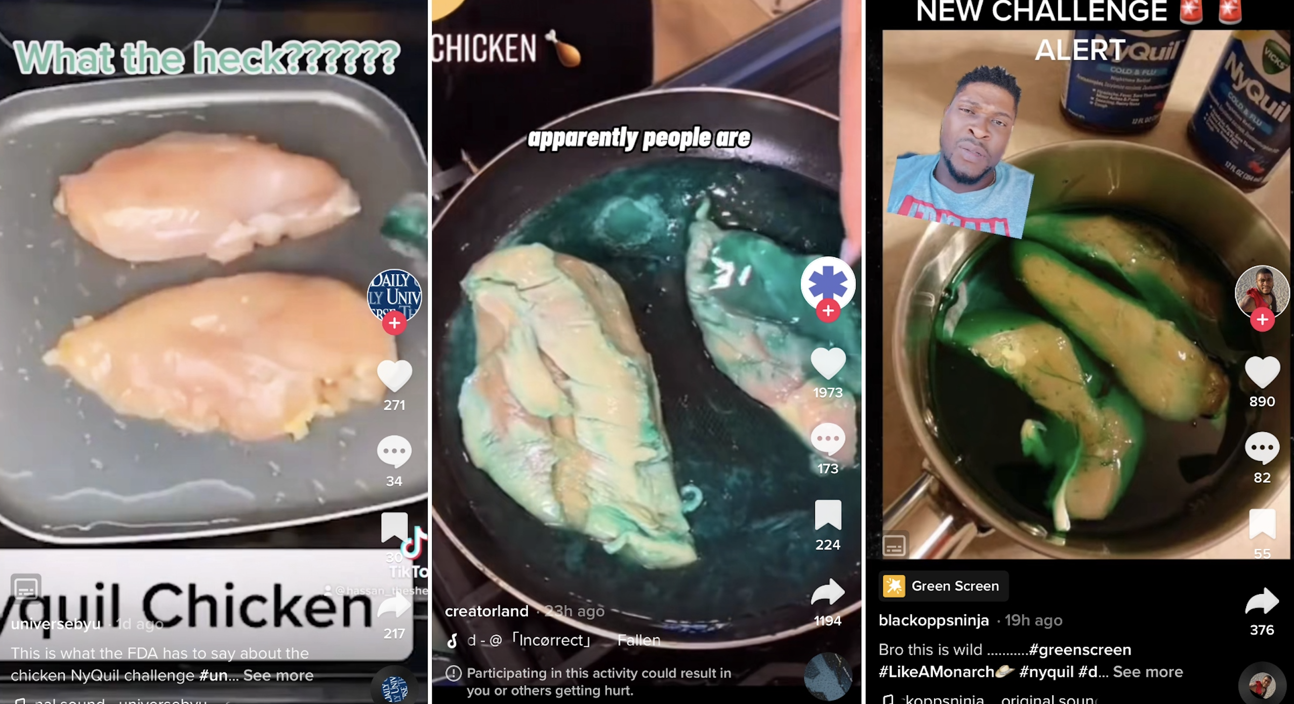 No, NyQuil chicken isn’t a real TikTok trend