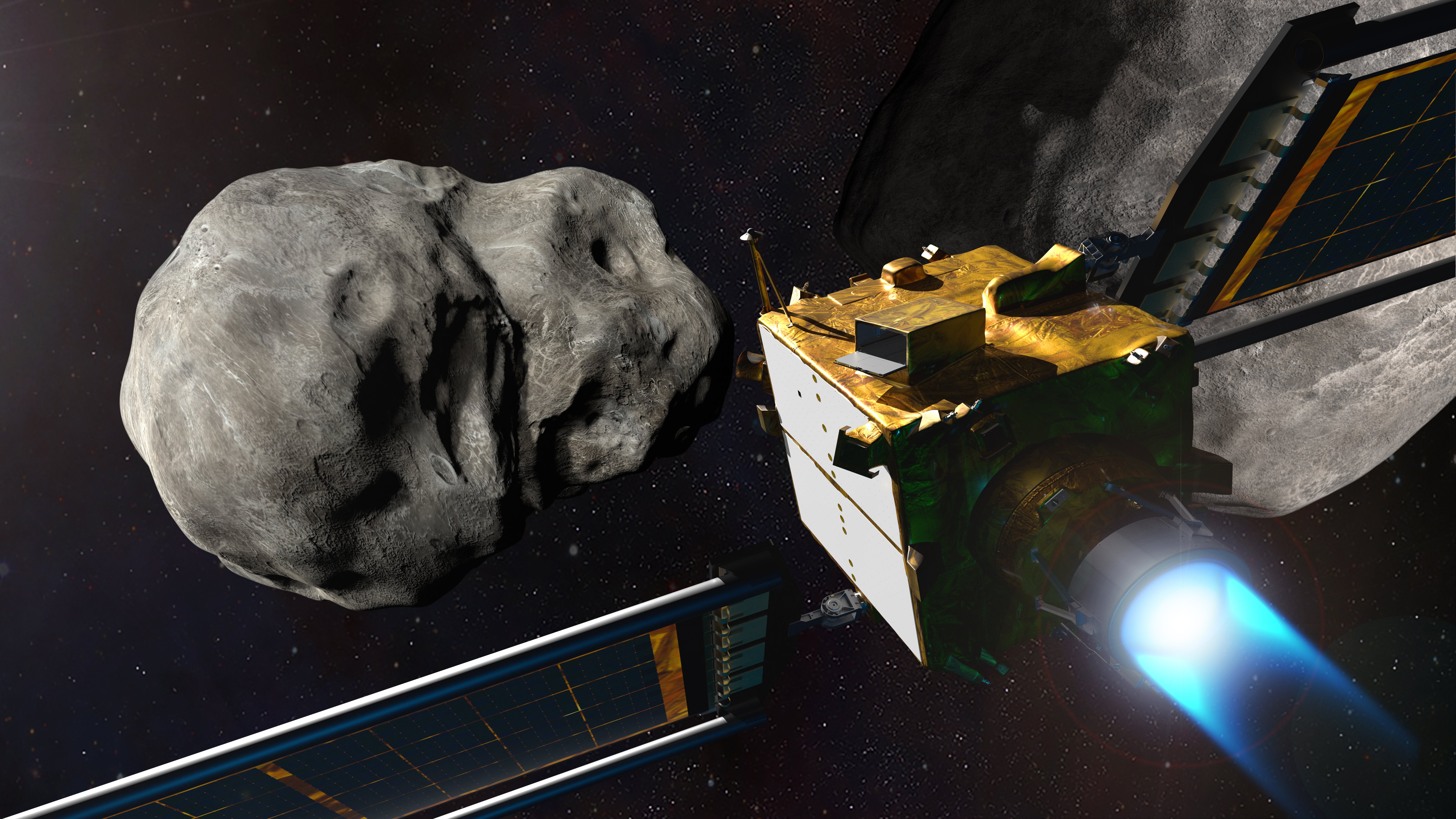 DART spacecraft heading toward asteroid