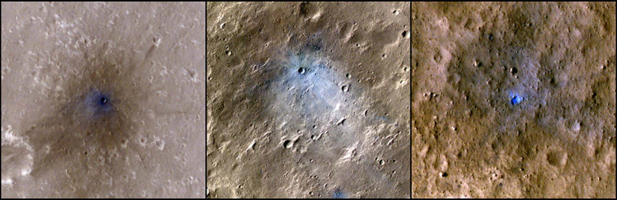 meteroid impacts on Mars