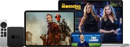 apple tv devices with apple tv+ shows on displays