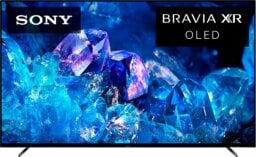 Sony TV with blue crystal screensaver