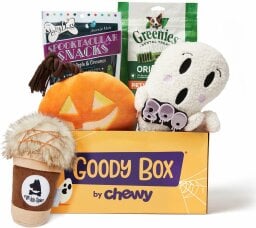 Halloween-themed dog toy box