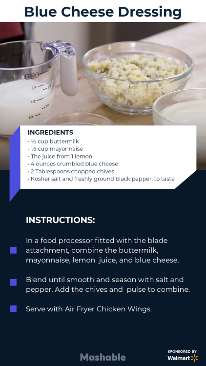 Recipe for blue cheese dressing