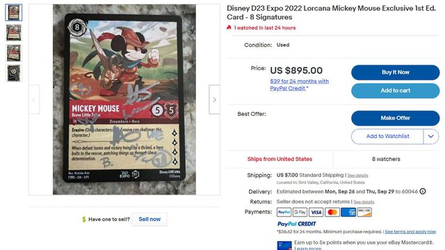 The high price of Disney Lorcana cards is a good sign for fans of collectible card games