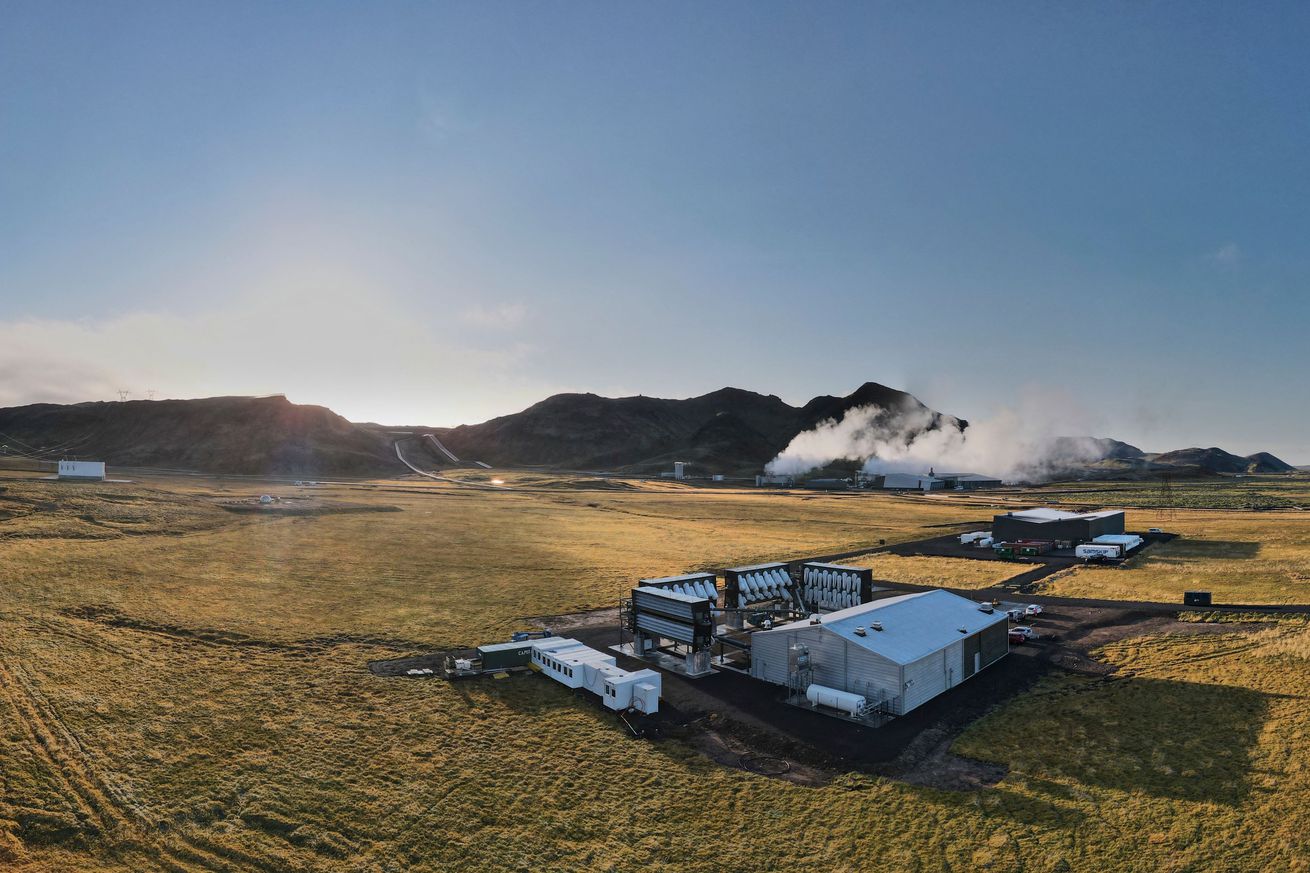 A direct air capture plant in Iceland