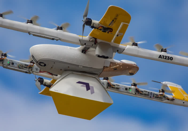 Google lost a food delivery drone when it tried to land on a power line and got incinerated