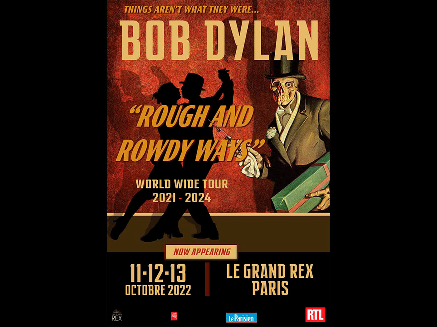 Bob Dylan’s Rough And Rowdy Ways Tour continues! Show 12: Paris, Night 2