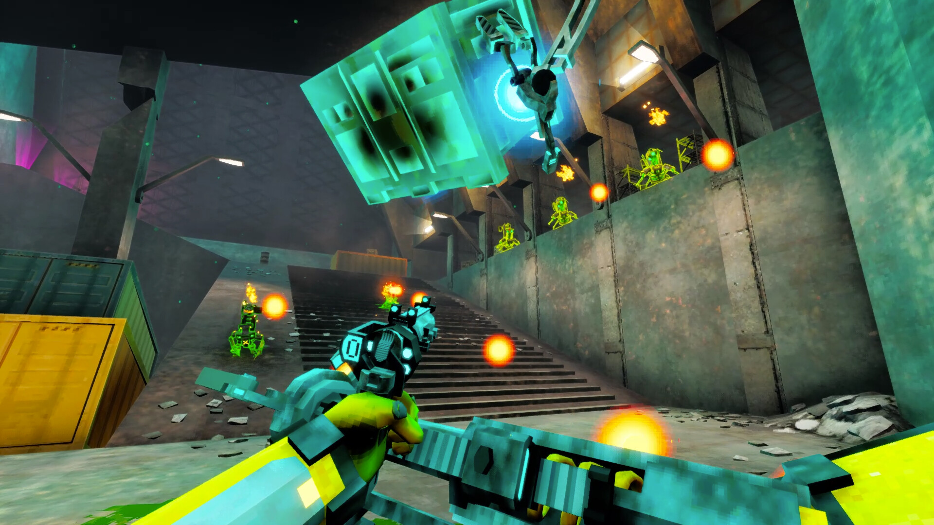 Exocide is a bug-squashing boomer shooter where you play a four-armed exterminator