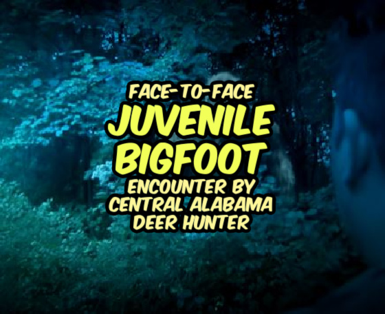 Face-to-Face JUVENILE BIGFOOT Encounter by Central Alabama Deer Hunter