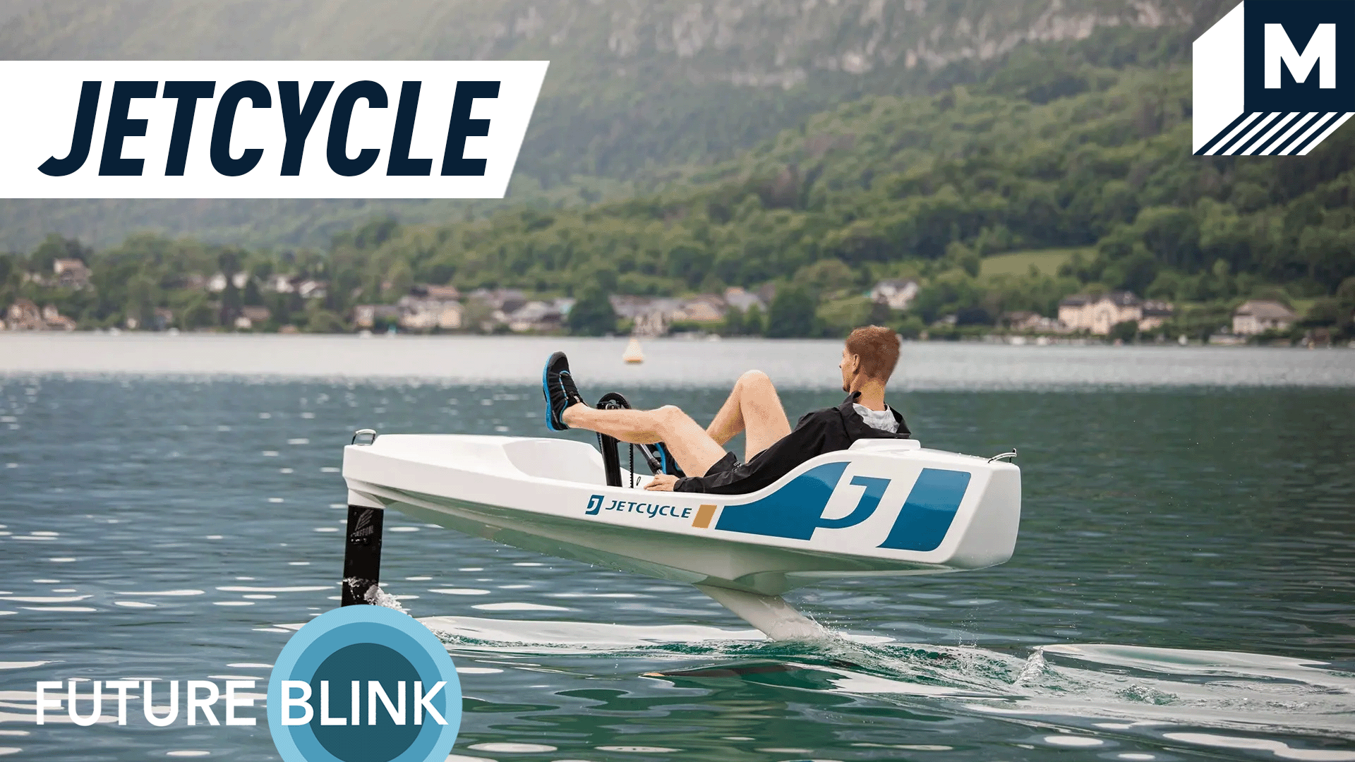 Lean back and pedal this ultra-fast Jetcycle hydrofoil boat