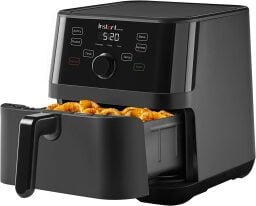 instant pot vortex air fryer with basket pulled out