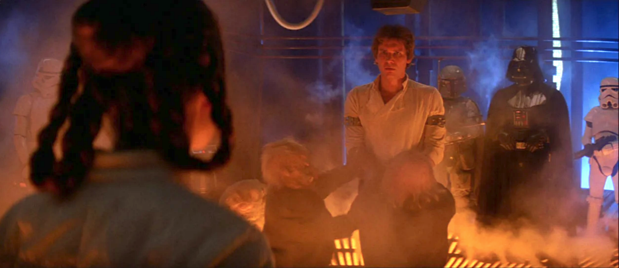 Princess Leia and Han Solo in Cloud City