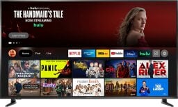 Insignia TV with Fire TV streaming apps on screen
