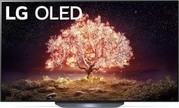 LG TV with orange glowing tree screensaver