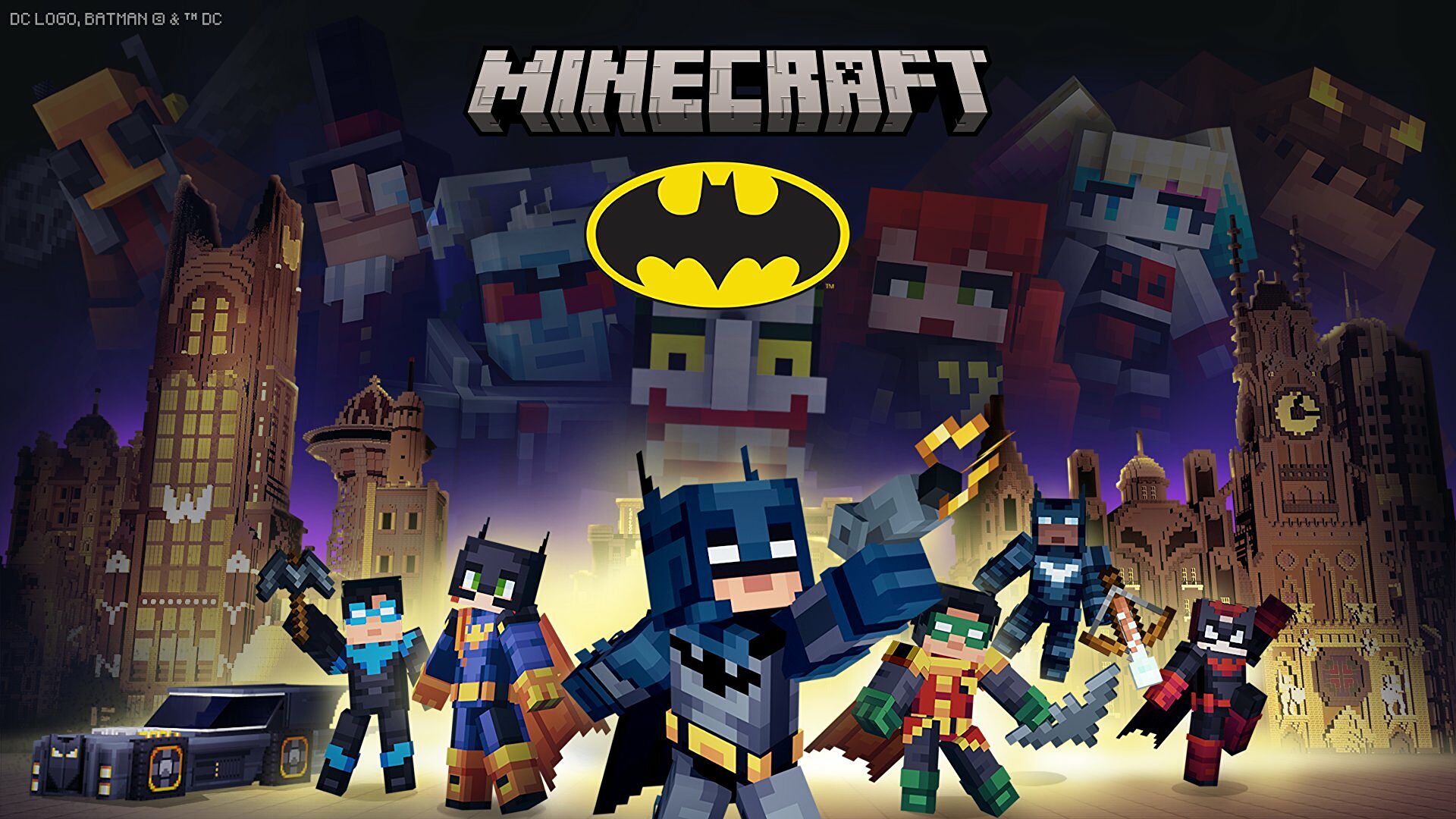 Minecraft is getting Batman DLC next week, including Gotham and many villains
