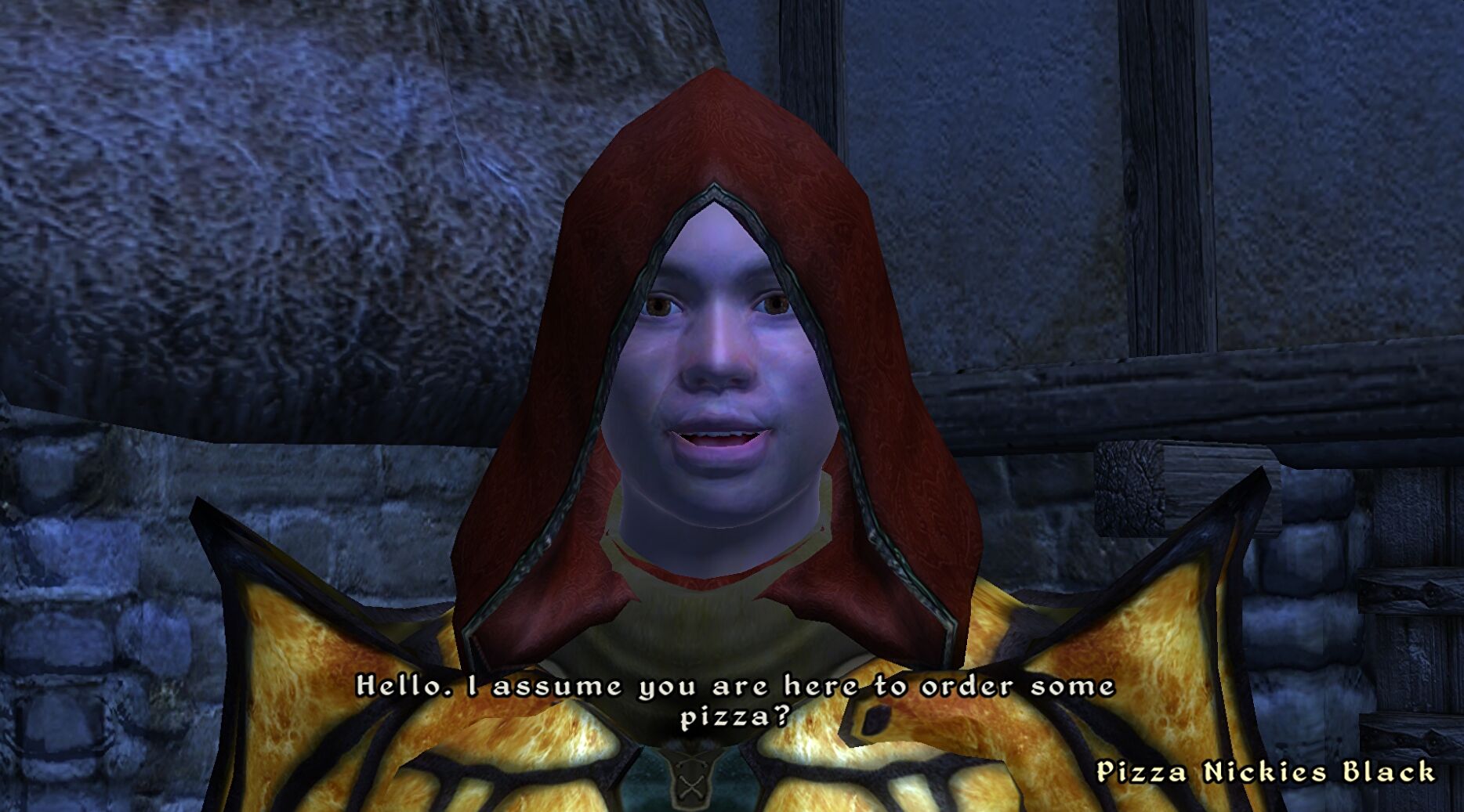 This mod allows you to order real pizza from within Oblivion