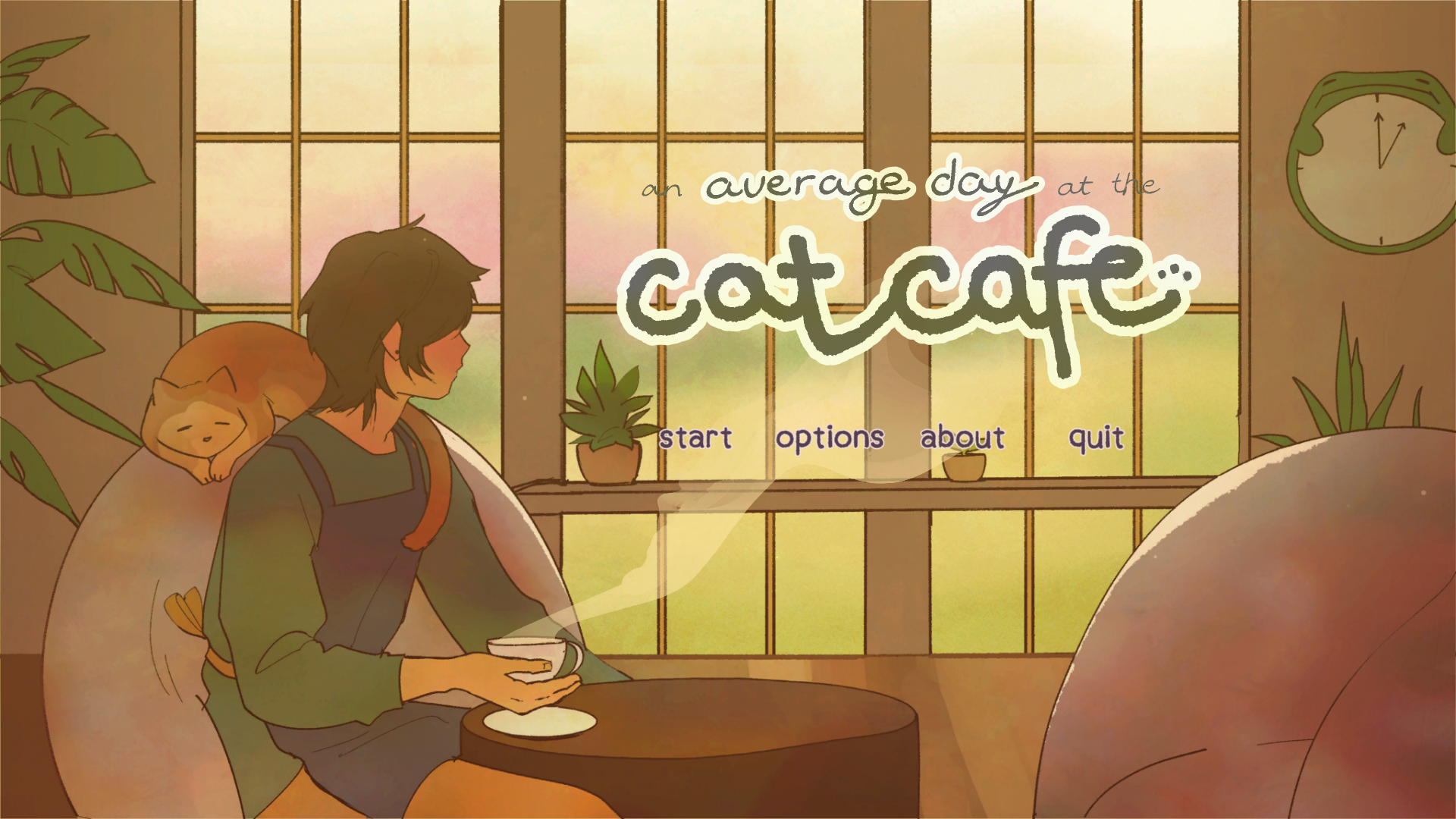 An Average Day at the Cat Cafe is a lovely little, slightly unsettling, browser game
