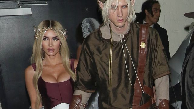 Machin Gun Kelly (MGK) and Megan Fox spotted walking out and about in costumed inspired by the video game series The Legend of Zelda. 