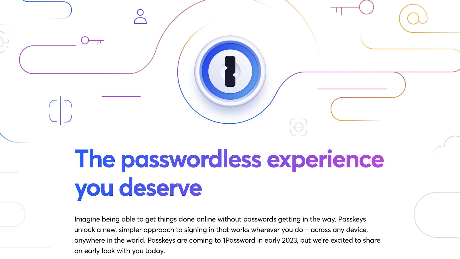 1Password Will Support Passkeys Starting in Early 2023