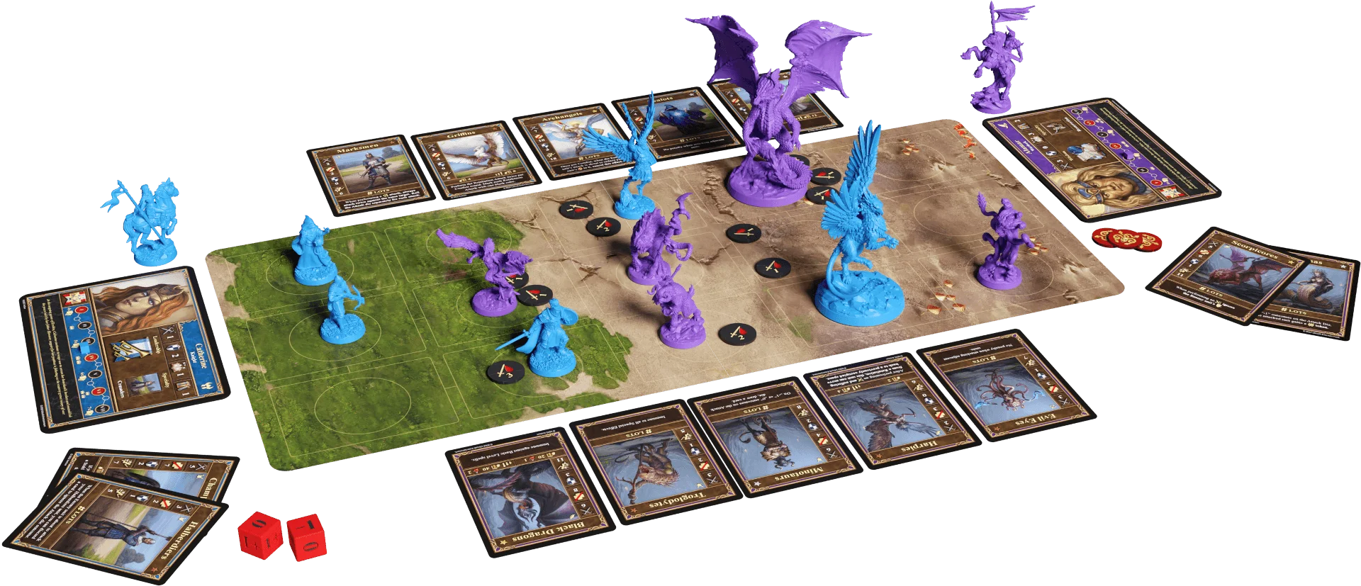 Heroes of Might and  Magic 3 the board game pieces