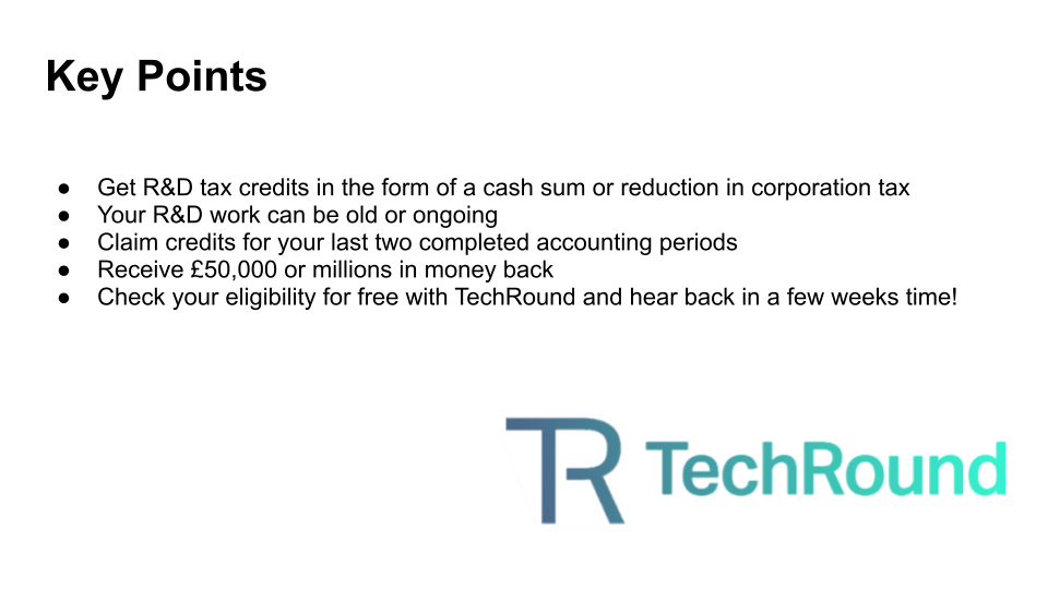 R&D Tax Credit Claims