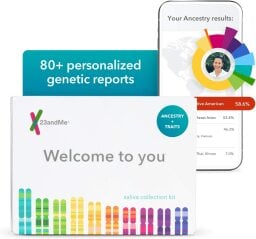 23andMe DNA kit with ancestry + traits service