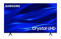 Samsung TV with blue wave screensaver