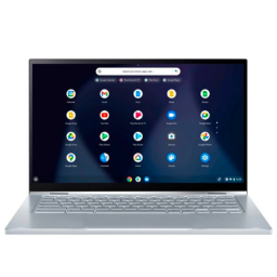 Asus Chromebook on white background