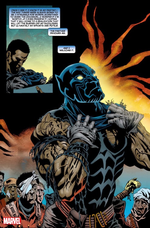 A Marvel comic panel showing King K'Shamba.