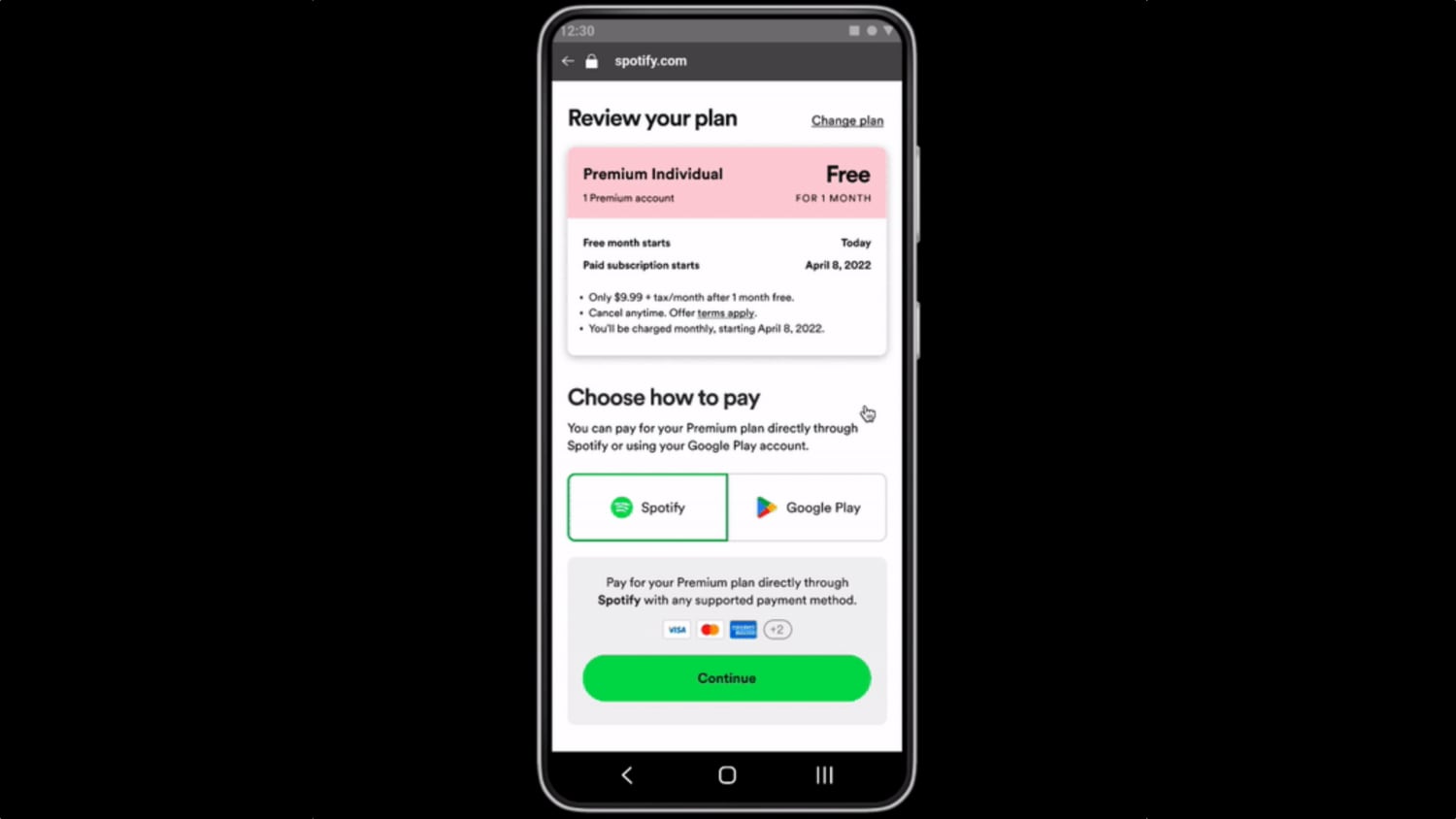 Google Play Store Now Letting Spotify Use Alternative Billing for In-App Purchases