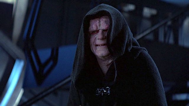 emperor palpatine giggles aboard the Death Star