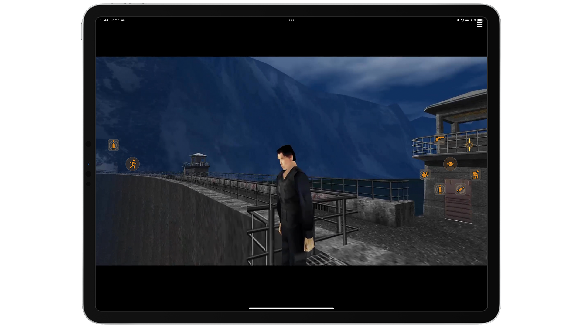 GoldenEye on iPad with touch controls