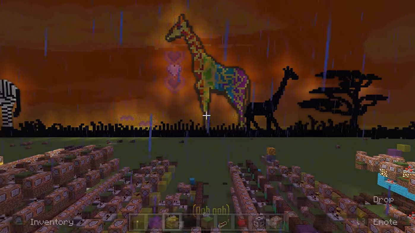 One Minecraft player created their own cover of Toto’s hit Africa in the game
