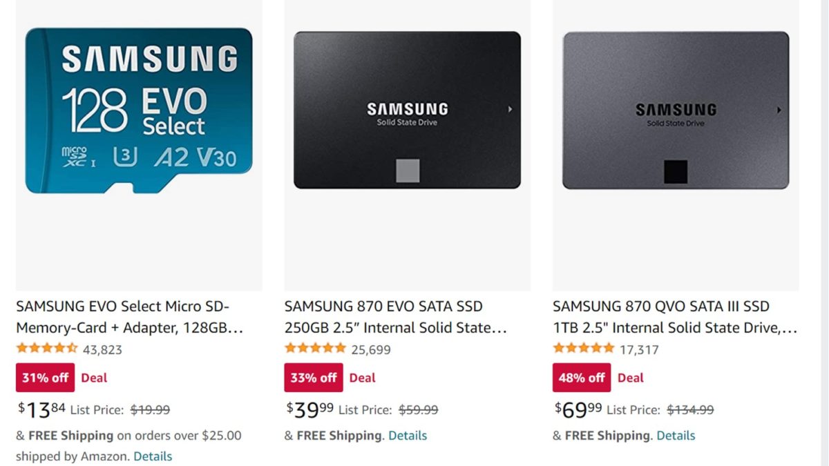 Save up to 48% on Samsung storage drives in this flash sale