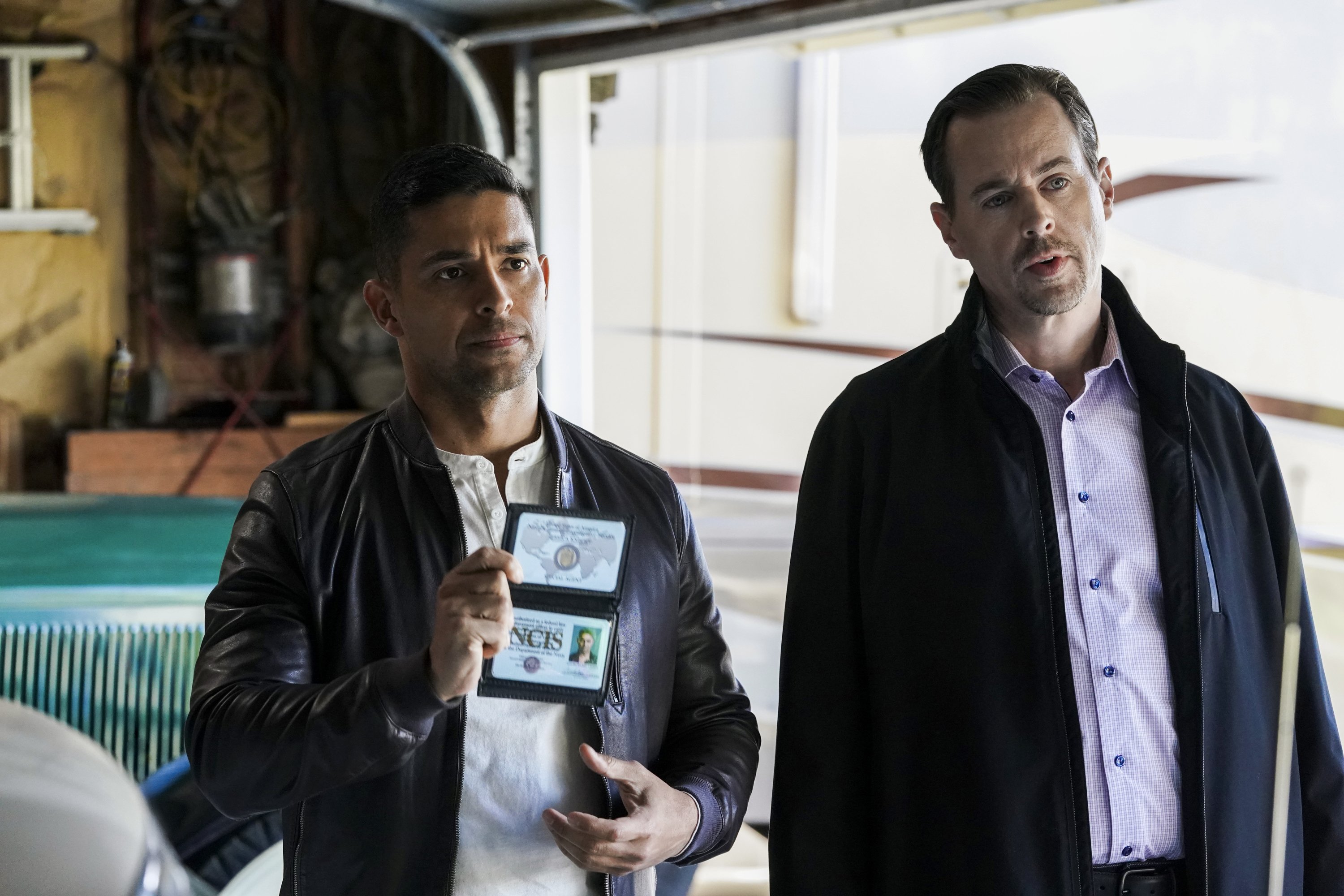 Wilmer Valderrama as Special Agent Nicholas Nick Torres and Sean Murray as Special Agent Timothy McGee. 