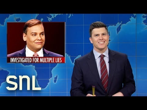 SNL’s Weekend Update tackles George Santos lies